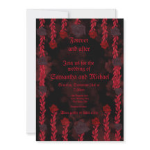 Roses gothiques personnalisables noires et rouges
