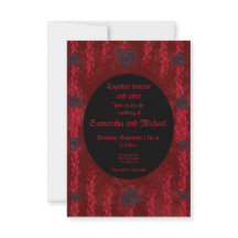 Roses noires et rouges gothiques