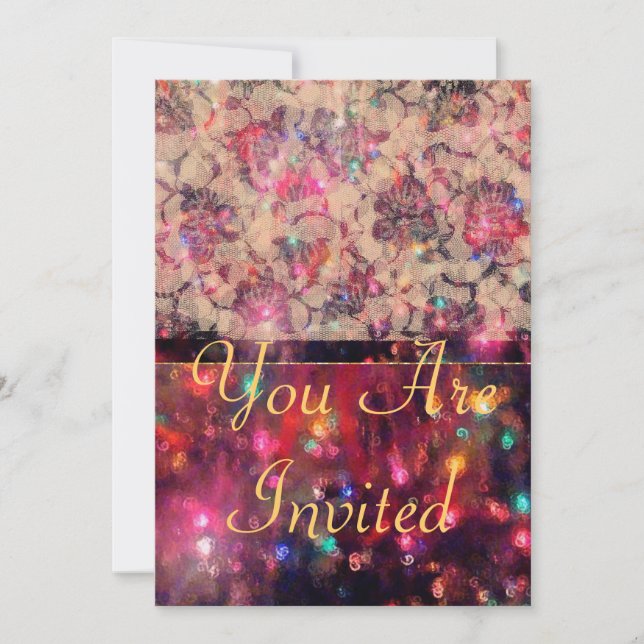 Invitation Roses roses (Devant)