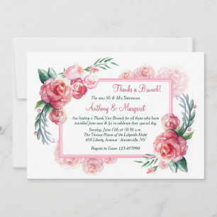 Invitation Roses Roses Pink