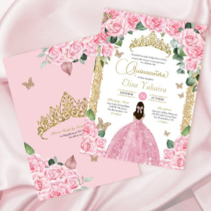 Invitation Roses roses roses papillon princesse robe Quincean