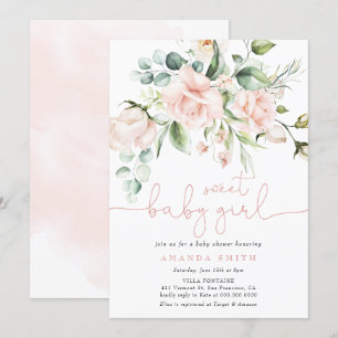Invitation Roses Roses Roses Roses Roses Roses Eucalyptus Bab