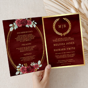 Invitation Roses rouges de Bourgogne toutes dans un code QR d
