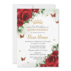 Roses rouges Papillons floraux Quinceañera Sweet 1