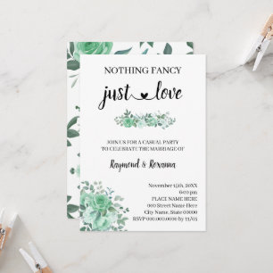Invitation Roses Vertes  Rien de fantaisiste juste un mariage
