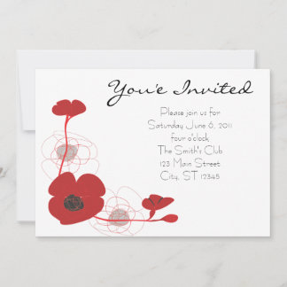 Invitation rouge