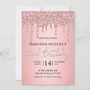 Invitation Rouge audacieux bronze jeune fille dame scintillem