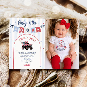 Invitation Rouge Blanc & Bleu Anniversaire Patriotique