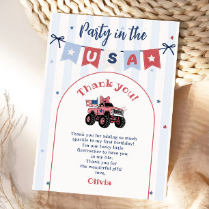 Invitation Rouge Blanc & Bleu Anniversaire Patriotique