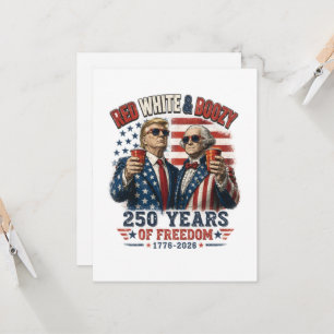 Invitation Rouge Blanc Boozy Trump George Washington 250