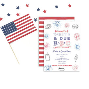 Invitation Rouge Blanc Et Bébé À Venir BabyQ Fête De Bébé 4 J