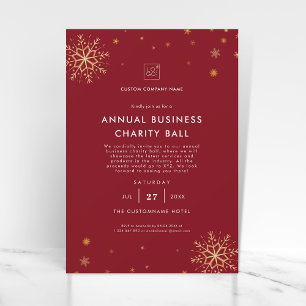 Invitation Rouge   Collecte de fonds pour la soirée de Noël d