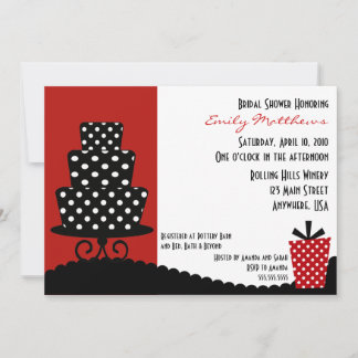 Invitation rouge et noire classique