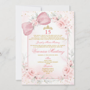 Invitation Rouge Gauche Rose Espagnol Coquette Princesse 15 A