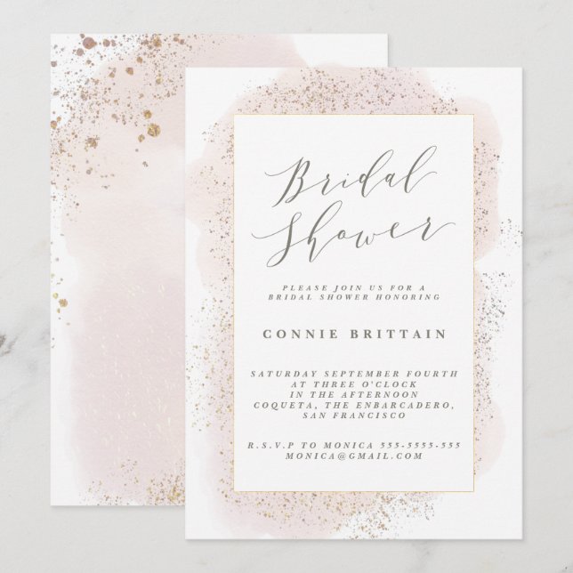 INVITATION ROUGISSENT LA FÊTE DE LA MARIÉE DE CONTACT (Devant / Derrière)