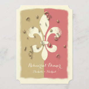 Invitation Rougissent l'invitation d'événement de Confetti