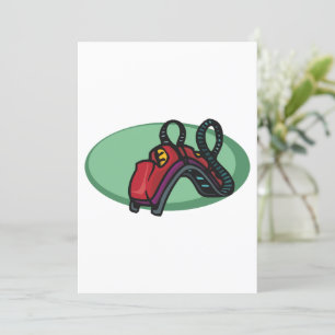 Invitation Rouleau couleur rouge Dessous de verre à tour