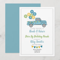 Route Par Anniversaire Social Distance Blue Truck