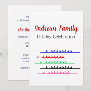 Invitation Rowers de course d'équipage - Jusqu'à cinq bateaux