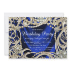 Royal Blue Pearl Glam fête d'anniversaire
