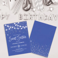 Royal Blue Silver Parties scintillant étincelles l