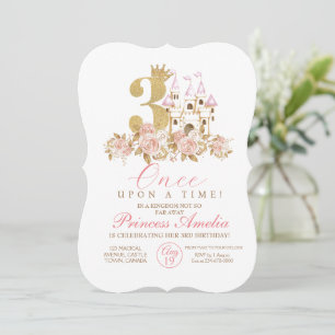 Invitation Royal Little Princess 3e anniversaire