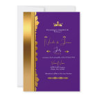 Royal Purple Gold Elegant Mariage Glam