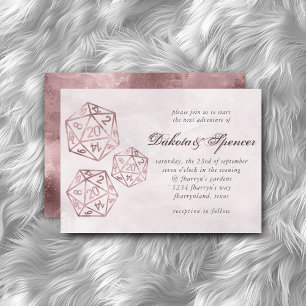 Invitation RPG Luxe   Dés pour joueurs de jeux de société fan