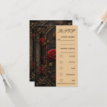 RSVP de la Rose rouge gothique
