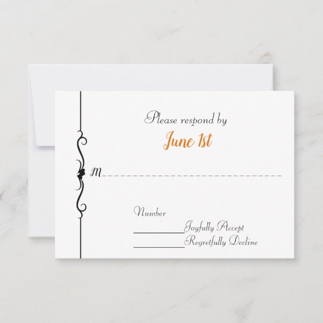 Invitation RSVP de mariage Motocyclette et Cœurs (Devant)