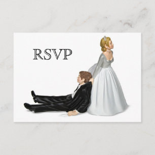 Invitation RSVP de mariée et de chambre