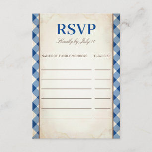 Invitation RSVP de réunion de famille d'arbres