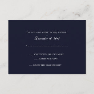 Invitation RSVP   Fine Wine  dbl