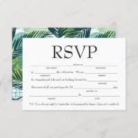 RSVP Fun Fill in the Blank avec demande de chanson