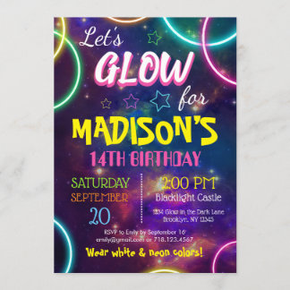 Invitation RSVP personnalisée pour la fête d'anniversaire de 