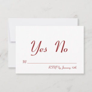 Invitation RSVP pour la Saint-Valentin
