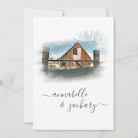 *~* RSVP QR American Flag Old Barn AR19 Mariage