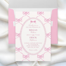 Ruban à nœud rose mariage