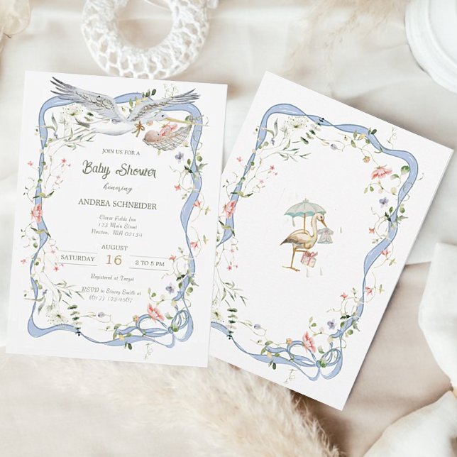 Invitation Ruban et Baby shower de la cale (Créateur téléchargé)