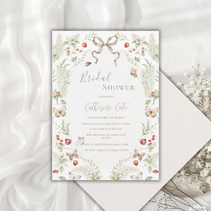 Invitation Ruban floral élégant Mariage vintage