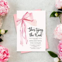Ruban rose Elle fait le nœud Réception de mariage
