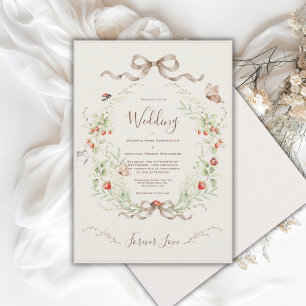 Invitation Rubans vintage fantaisistes de lilas blancs pour m