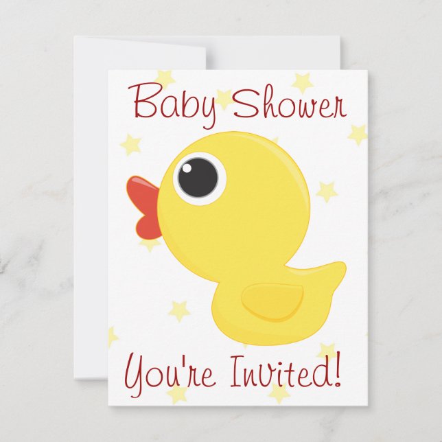 Invitation Rubber Ducky (Devant)