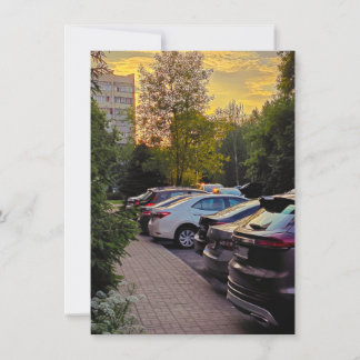 Invitation Rue Crépuscule Doré – Personnalisable