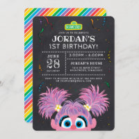 Rue Sésame | Abby Cadabby Chalkboard Anniversaire