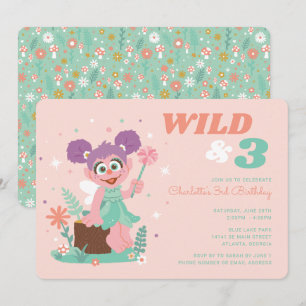 Invitation Rue Sésame - Abby Cadabby   Wild & Three