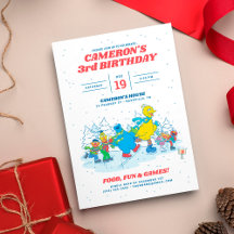 Rue Sésame | Fête d'anniversaire d'hiver