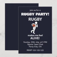 Rugby Me Fait Me Sentir Vivant Fête De Rugby