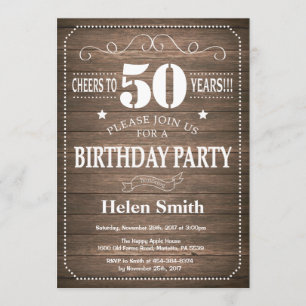 Invitation russe 50e anniversaire Vintage Rétro