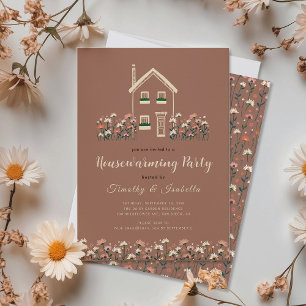 Invitation Russe Boho Floral Automne Fête de réchauffement do
